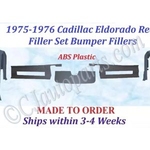 NEW 1975-1976 Cadillac Eldorado 5 Pc Rear Filler Set Bumper Fillers