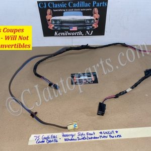 OEM 1974 1975 Cadillac Deville Eldorado Calais 2 Door RIGHT PASSENGER SIDE FRONT DOOR WINDOW SWITCH WINDOW MOTOR WIRE HARNESS CONNECTOR #9821270