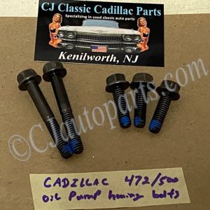 OEM 1968 1969 1970 1971 1972 1973 1974 1975 1976 Cadillac Fleetwood Deville Eldorado Calais 472/500 Engine OIL PUMP HOUSING OIL FILTER ADAPTER MOUNTING BOLTS