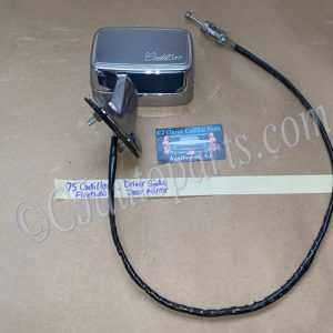 OEM 1971 1972 1973 1974 1975 1976 Cadillac Fleetwood Deville Calais 1971 1972 1973 1974 1975 1976 1977 1978 Eldorado LEFT DRIVER SIDE DOOR MIRROR WITH REMOTE #9829411