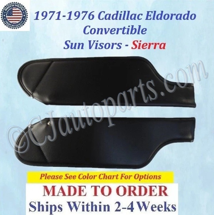 1971 1972 1973 1974 1975 1976 Cadillac Eldorado Convertible SUNVISORS (PAIR) #CAD-SVR-530