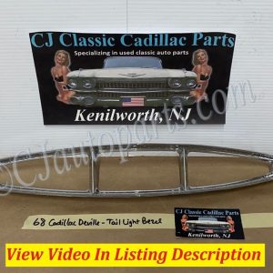 OEM 1967 1968 Cadillac Deville Fleetwood Calais Commrecial Chassis TAIL LIGHT BEZEL TRIM BUMPER END REAR LAMP #5959155