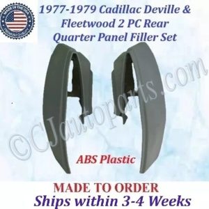 NEW 1977 1978 1979 Cadillac Deville & Fleetwood 2 Piece Rear Quarter Panel Fillers Set