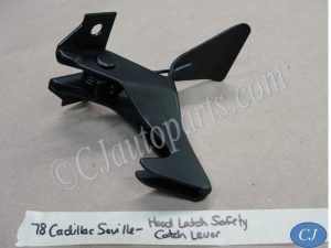 Factory Original 1976 1977 1978 1979 1980 1981 Cadillac Seville HOOD LATCH SAFETY CATCH RELEASE LEVER #1607317