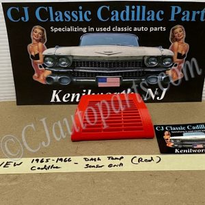 NEW 1965 1966 CADILLAC DEVILLE ELDORADO FLEETWOOD CALAIS DASH IN-CAR TEMP SENSOR GRILL COVER TRIM - RED