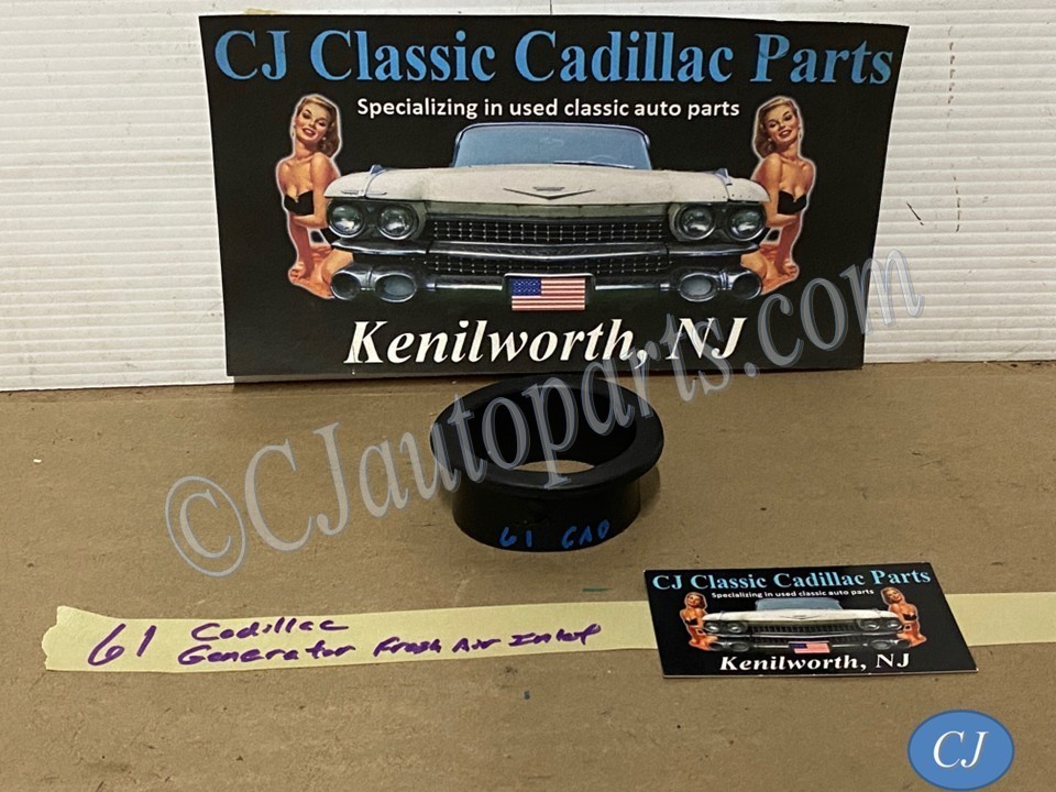 OEM 1961 1962 CADILLAC DEVILLE ELDORADO FLEETWOOD GENERATOR AIR INTAKE HOSE FLANGE (FOR CARS WITH A/C) #1476988