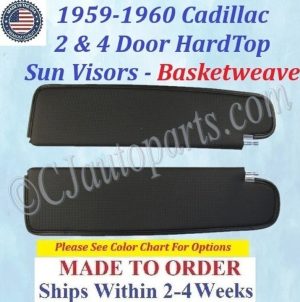 1959 1960 Cadillac Deville Eldorado Fleetwood 2 & 4 Door HardTop SUNVISORS (PAIR) #CAD-SVR-480