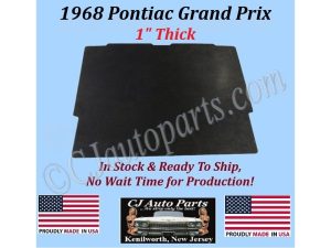 REM 1968 PONTIAC GRAND PRIX HOOD INSULATION IN STOCK - 1" THICK - GPX-HIN-035