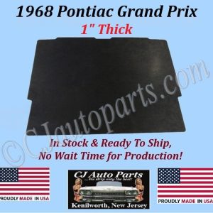 REM 1968 PONTIAC GRAND PRIX HOOD INSULATION IN STOCK - 1" THICK - GPX-HIN-035