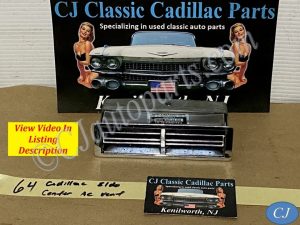 OEM 1963 1964 Cadillac Deville Eldorado Fleetwood CENTER DASH A/C VENT DUCT #1479432