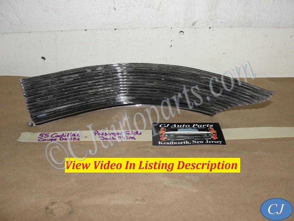 OEM 1955 Cadillac Deville Eldorado Fleetwood RIGHT PASSENGER SIDE CENTER DASH TRIM