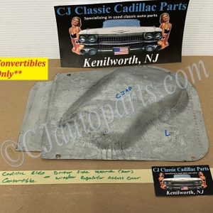 OEM 1961 1962 1963 1964 Cadillac Deville Eldorado Convertible Chevrolet Impala Convertible LEFT DRIVER SIDE REAR QUARTER WINDOW REGULATOR ACCESS PANEL COVER