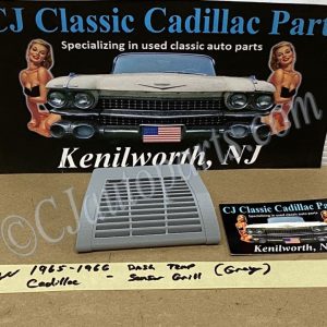 NEW 1965 1966 CADILLAC DEVILLE ELDORADO FLEETWOOD CALAIS DASH IN-CAR TEMP SENSOR GRILL COVER TRIM - GRAY
