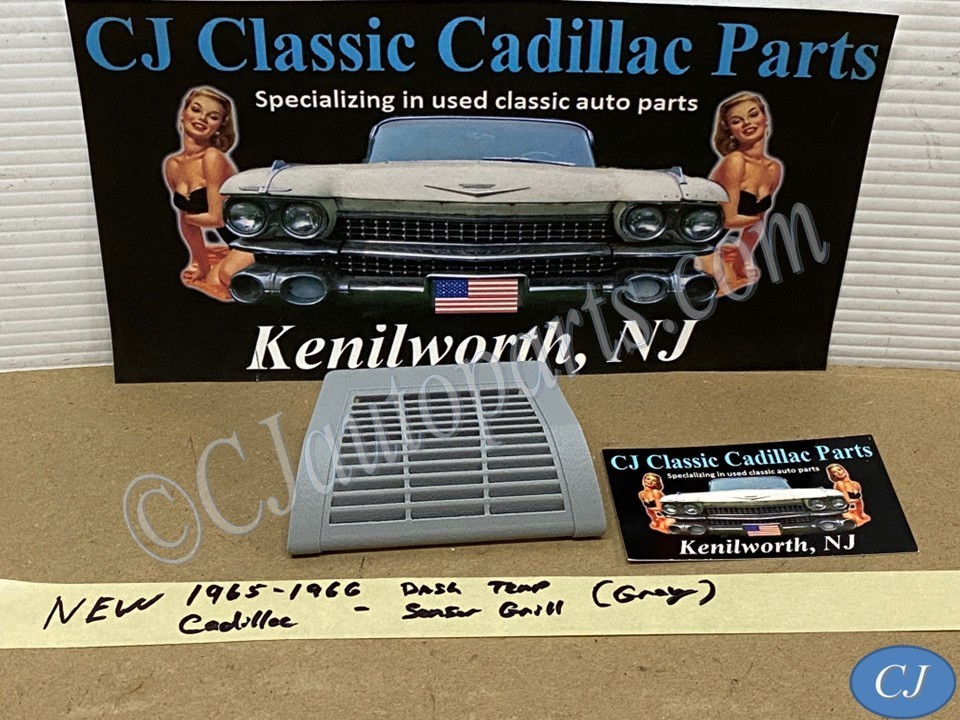 NEW 1965 1966 CADILLAC DEVILLE ELDORADO FLEETWOOD CALAIS DASH IN-CAR TEMP SENSOR GRILL COVER TRIM - GRAY