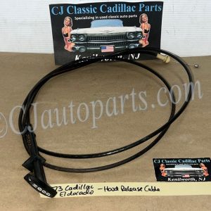OEM 1971 1972 1973 Cadillac Deville Fleetwood Calais Eldorado Commercial Chassis HOOD RELEASE CABLE HANDLE LEVER CONTROL