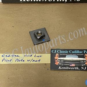 OEM 1965 1966 1967 Cadillac Deville Calais Fleetwood 1965 1966 1967 1968 1969 1970 Eldorado HOOD LOCK PILOT PIN BOLT PLATE WITH NUT #3513414