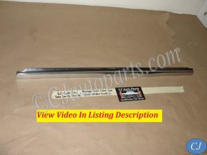 OEM 1959 1960 Cadillac Sedan Deville Flat Top RIGHT FRONT DOOR UNDER WINDOW MOLDING TRIM #4754467