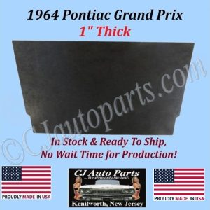REM 1964 PONTIAC GRAND PRIX HOOD INSULATION IN STOCK - 1" THICK - GPX-HIN-015