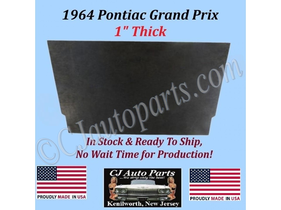 REM 1964 PONTIAC GRAND PRIX HOOD INSULATION IN STOCK - 1" THICK - GPX-HIN-015