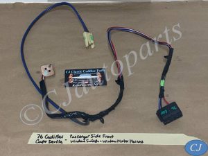 OEM 1976 Cadillac Deville Eldorado Fleetwood Calais RIGHT PASSENGER SIDE FRONT DOOR WINDOW SWITCH WINDOW MOTOR WIRE HARNESS CONNECTOR #3061070