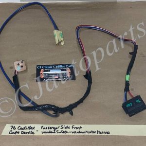 OEM 1976 Cadillac Deville Eldorado Fleetwood Calais RIGHT PASSENGER SIDE FRONT DOOR WINDOW SWITCH WINDOW MOTOR WIRE HARNESS CONNECTOR #3061070
