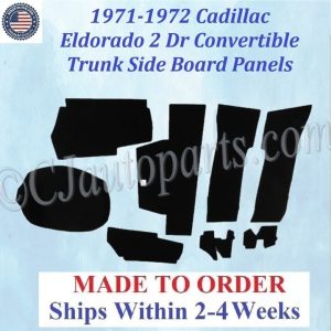 1971 1972 Cadillac Eldorado Convertible TRUNK SIDE BOARD PANELS #CAD-SDP-355