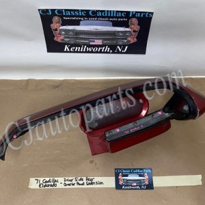 OEM 1971 1972 Cadillac Eldorado LEFT QUARTER PANEL EXTENSION TAIL LIGHT SURROUND W/ FILLERS #8795074