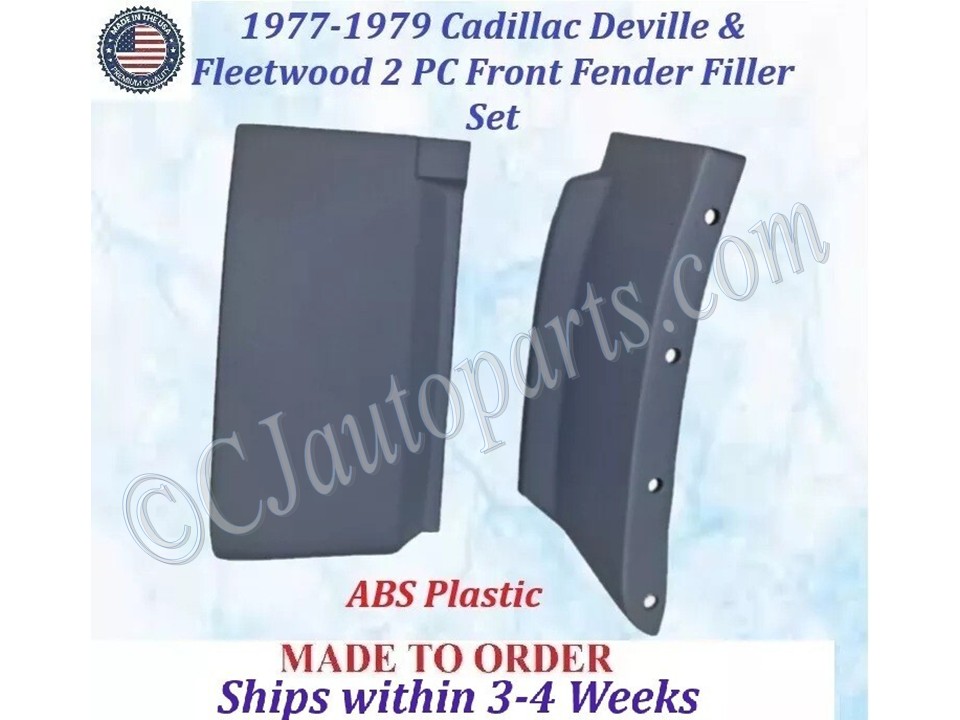 NEW 1977 1978 1979 Cadillac Deville & Fleetwood 2 Piece Front Fender Fillers Set