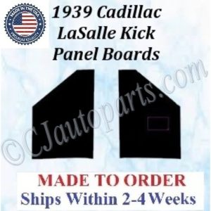 NEW 1939 Cadillac LaSalle Series 50 Kick Panel Board 2 Piece Set CAD-KPN-105