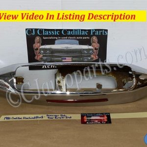 OEM 1980 1981 1982 1983 1984 1985 1986 1987 1988 1989 Cadillac Fleetwood Deville Commercial Chassis RWD RIGHT REAR BUMPER END TAIL LIGHT HOUSING MARKER LIGHT #1623706