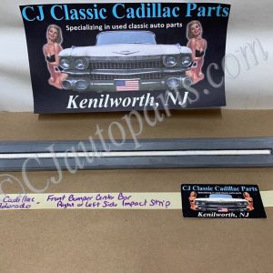OEM 1975 1976 1977 1978 CADILLAC ELDORADO FRONT BUMPER CENTER BAR IMPACT STRIP CUSHION W/STUDS #1605272 LEFT OR RIGHT SIDE