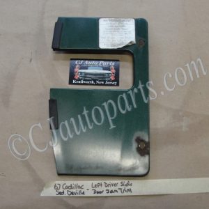 OEM 1967 Cadillac Deville Fleetwood Calais LEFT FRONT DOOR JAM WIRE HARNESS COVER TRIM GREEN #1487373