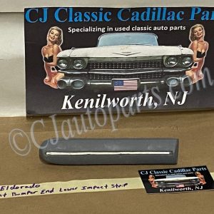 OEM 1975 1976 1977 1978 CADILLAC ELDORADO FRONT BUMPER END LOWER IMPACT STRIP CUSHION #1605345