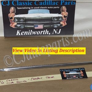 OEM 1971 1972 1973 1974 1975 1976 Cadillac Coupe Deville Calais 2 Door FRONT FENDER BODY SIDE MOLDING TRIM