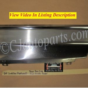 OEM 1964 Cadillac Fleetwood Eldorado Deville RIGHT PASSENGER SIDE FRONT FENDER LOWER ROCKER MOLDING