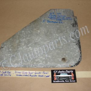 OEM 1964 Cadillac Coupe Deville LEFT REAR QUARTER WINDOW REGULATOR ACCESS PANEL COVER