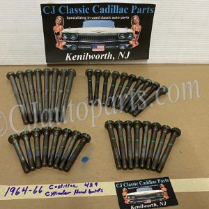 OEM 1964 1965 1966 Cadillac Deville Fleetwood Eldorado Calais 429 Engine CYLINDER HEAD BOLTS - COMPLETE SET (LEFT & RIGHT)1480973/1480979/1480975/1480974