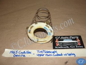 OEM 1965 1966 Cadillac Deville Eldorado Fleetwood Calais TILT TELESCOPIC COLUMN STEERING WHEEL UPPER HORN CONTACT W/ SPRING #1483766