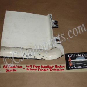 OEM 1965 Cadillac Deville Eldorado Fleetwood Calais LEFT LOWER HEADLIGHT BUCKET INNER FENDER EXTENSION FILLERS #1483112