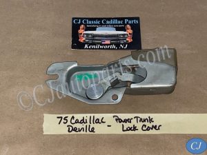 OEM 1974 1975 1976 Cadillac Deville Fleetwood Calais Commercial Chassis 1974 1975 1976 1977 1978 Eldorado POWER TRUNK LOCK RELEASE ACTUATOR LATCH COVER TRIM #9736645