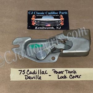 OEM 1974 1975 1976 Cadillac Deville Fleetwood Calais Commercial Chassis 1974 1975 1976 1977 1978 Eldorado POWER TRUNK LOCK RELEASE ACTUATOR LATCH COVER TRIM #9736645