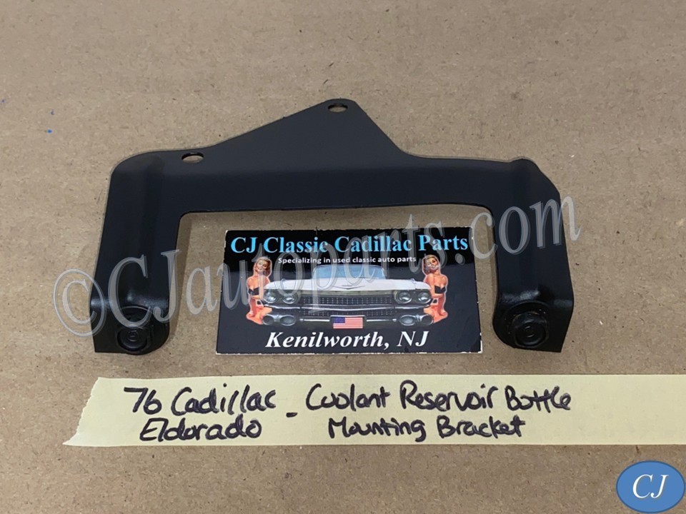 RESTORED 1974 1975 1976 Cadillac Deville Fleetwood Calais Commercial Chassis 1974 1975 1976 1977 Eldorado RADIATOR COOLANT OVERFLOW RESERVOIR BOTTLE MOUNTING BRACKET #1603756
