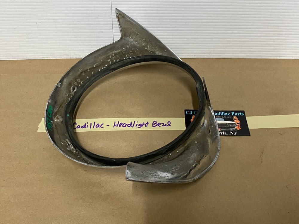 OEM 1957 Cadillac Eldorado Deville Fleetwood CHROME HEADLIGHT BEZEL TRIM #1466084/#3511047 - Image 20