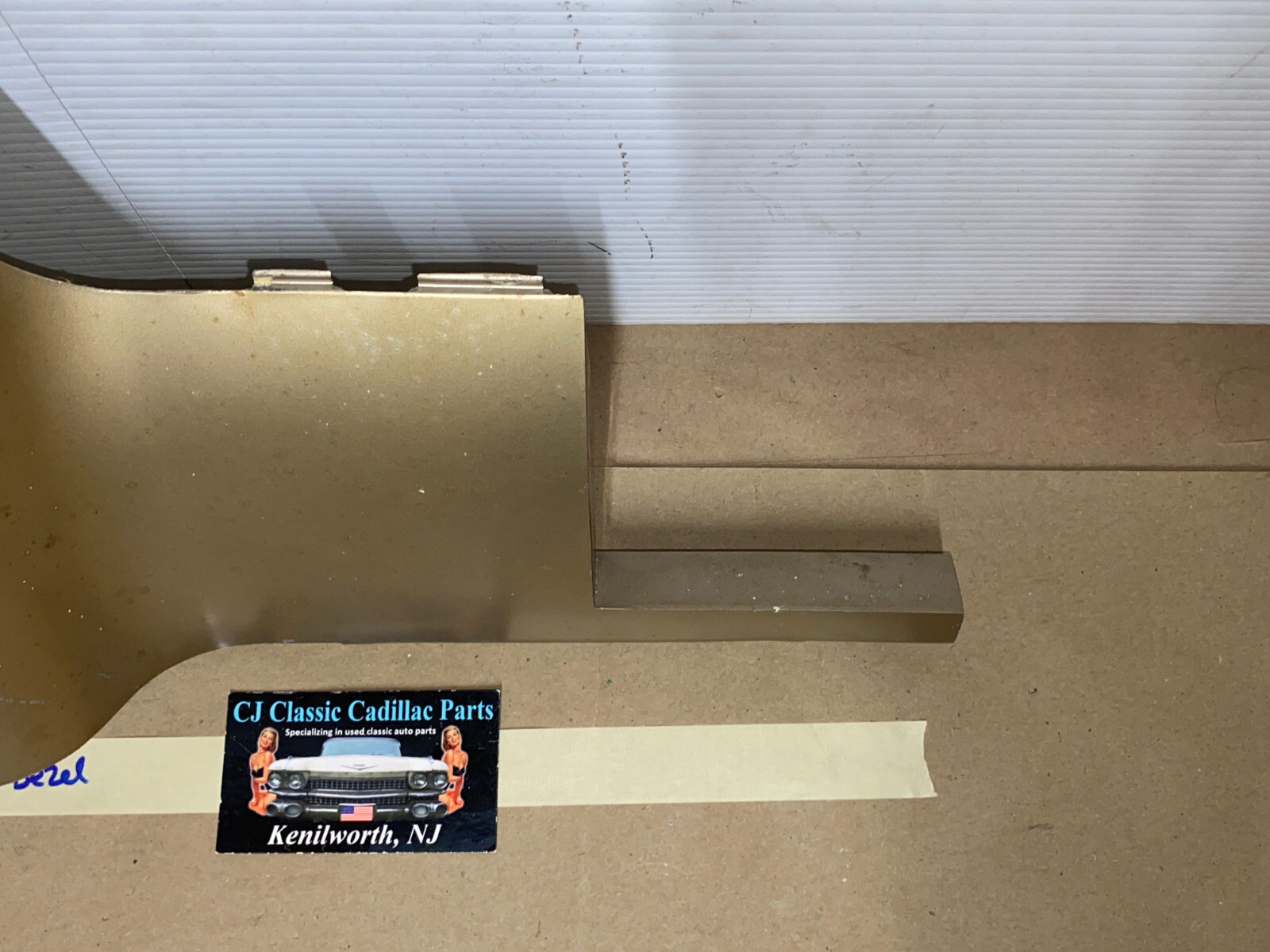 OEM 1961 Cadillac Deville Eldorado Fleetwood LOWER DASH UNDER COLUMN BEZEL TRIM * TAN/LIGHT BROWN * #1475194 - Image 20