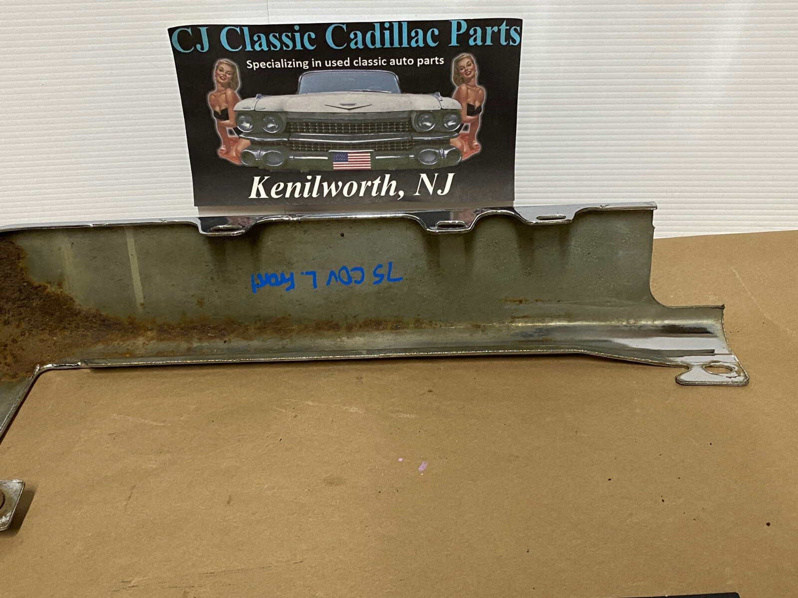 OEM 1973 1974 1975 1976 Cadillac Deville Calais Fleetwood Commercial Chassis LEFT DRIVER SIDE FRONT LOWER BUMPER END CORNER #1603644/#3515870 - Image 20