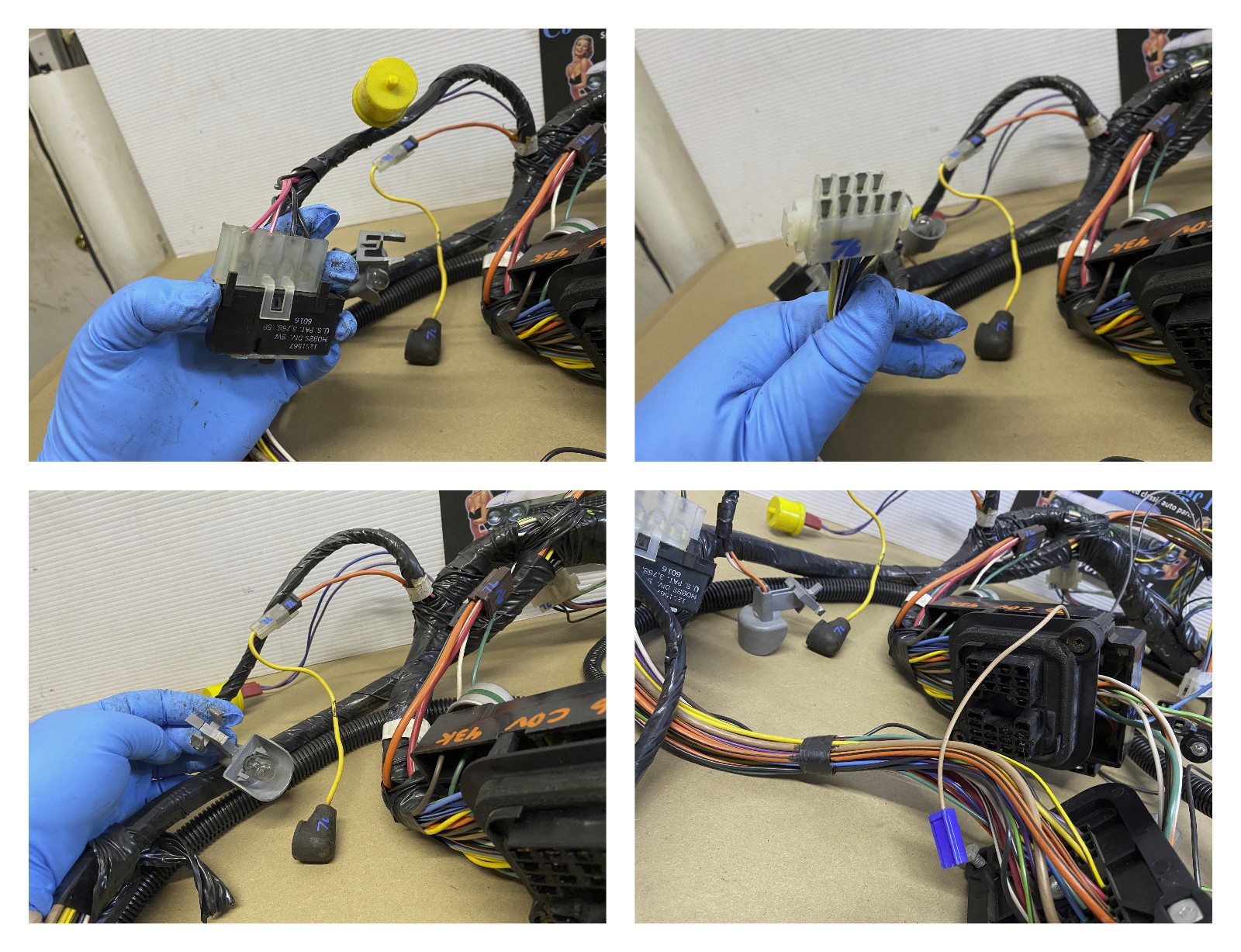 OEM 1976 Cadillac Deville Fleetwood Calais Eldorado COMPLETE UNDER DASH WIRE HARNESS With FUSE BLOCK PANEL ~43K Miles #12004292/#9629754 - Image 20