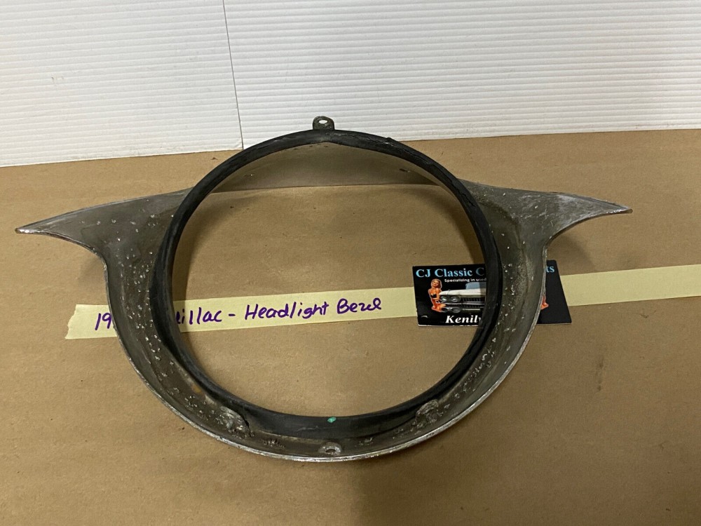 OEM 1957 Cadillac Eldorado Deville Fleetwood CHROME HEADLIGHT BEZEL TRIM #1466084/#3511047 - Image 21