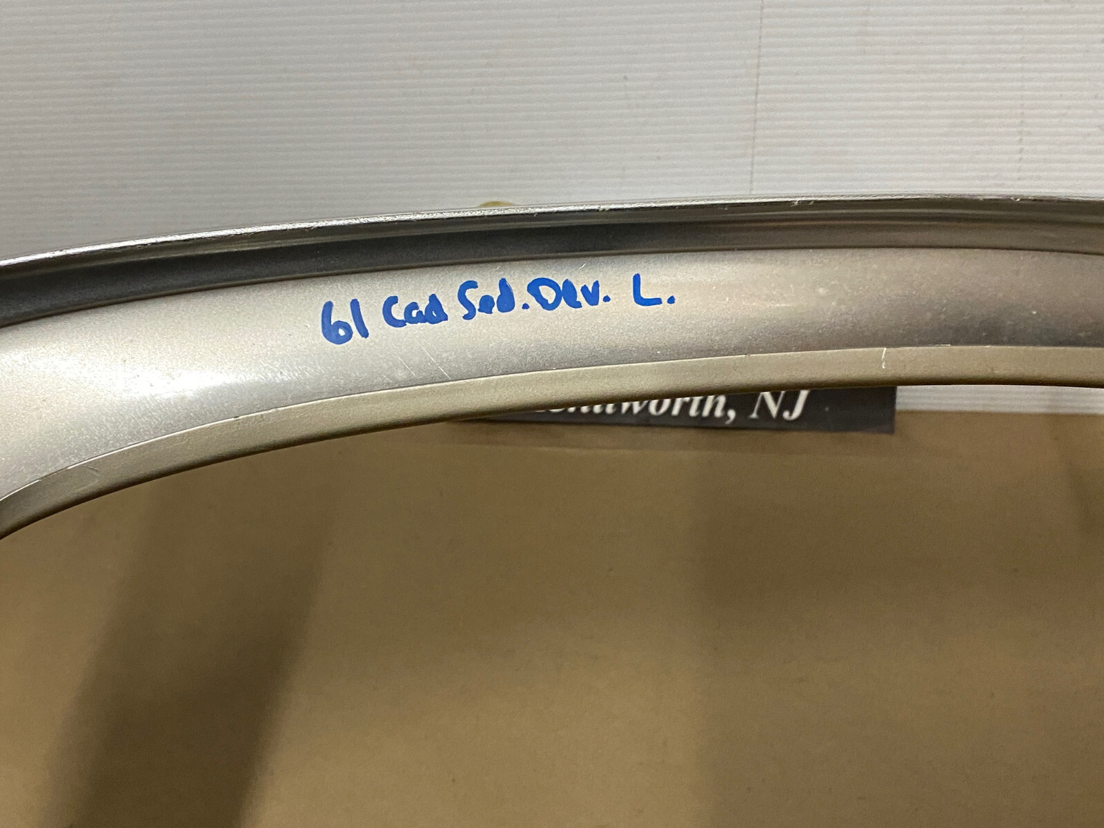 OEM 61 Cadillac Deville HardTop LEFT INTERIOR FRONT WINDSHIELD A PILLAR MOLDING TRIM #4815623 - Image 21