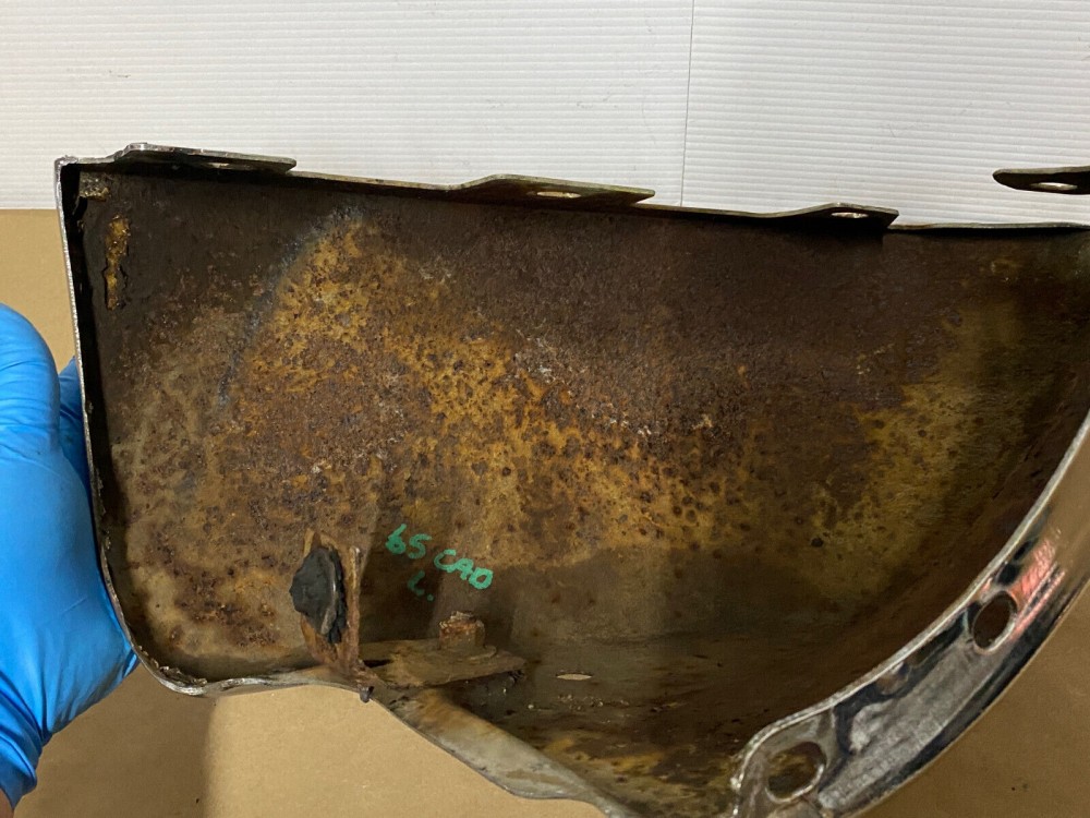 OEM 1965 Cadillac Deville Eldorado Fleetwood Calais LEFT DRIVER SIDE LOWER FRONT BUMPER END #1482255 - Image 21