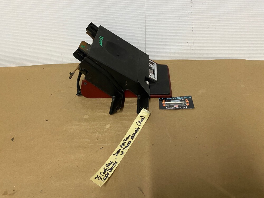 OEM 1974 1975 1976 Cadillac Deville Eldorado Fleetwood Calais DASH ASHTRAY ASH TRAY ASSEMBLY WITH TRACKS (RED) - Image 20